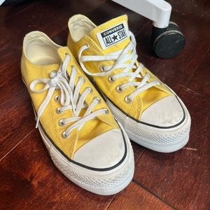yellow platform converse